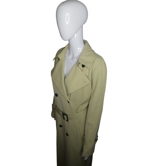 Avec Les Filles Beige Relaxed Duster‎ Trench Coat Women's Size L - Picture 7 of 12